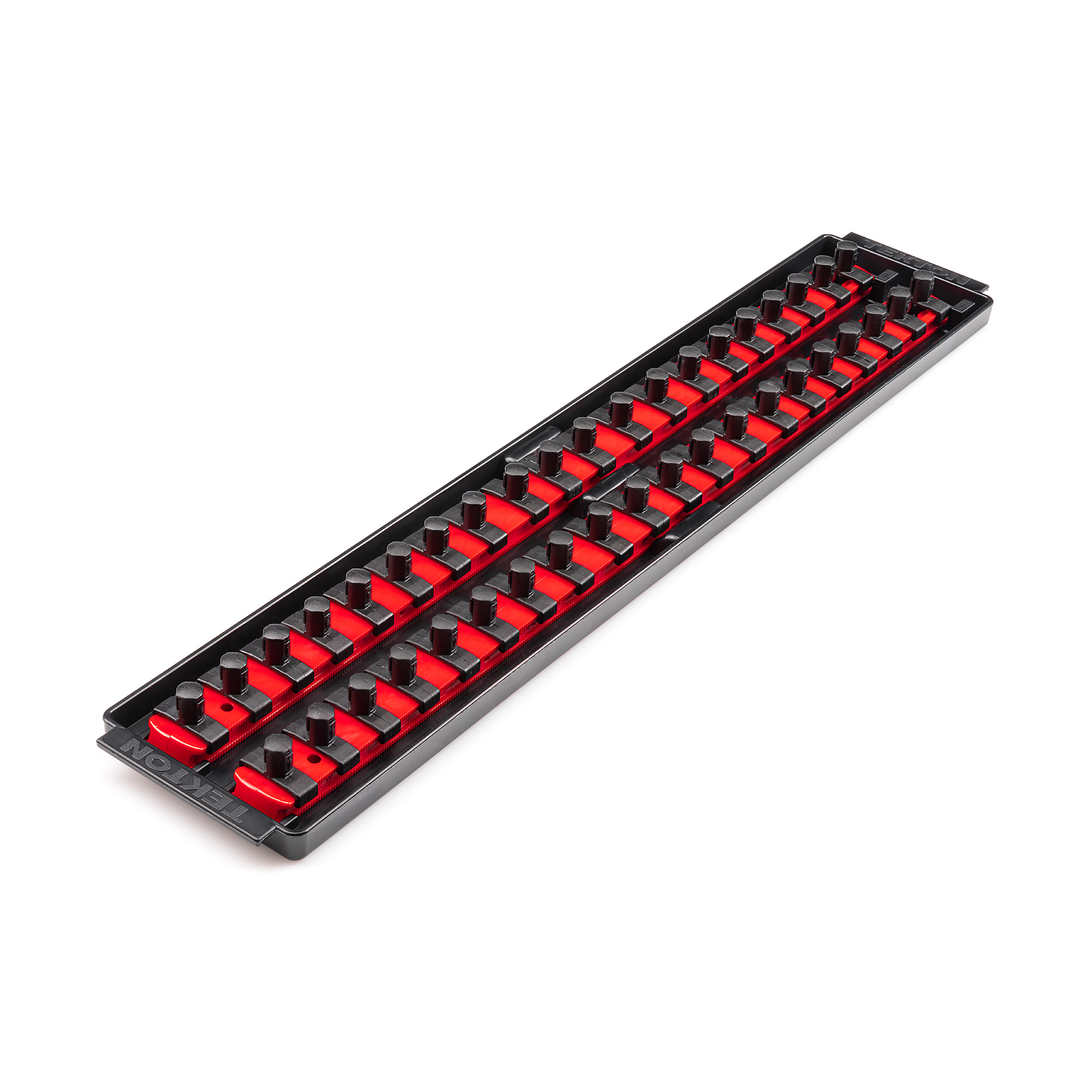 TEKTON 3/8 Inch Drive 2-Rail Socket Organizer Set, Red (40-Tool) | OST13140